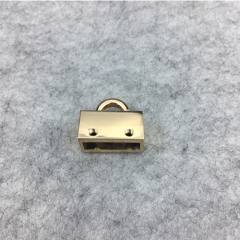 Square Metal Tassel Caps End Cap Leather Tassel Fitting