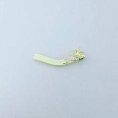 60mm Light Gold Handbag End Clip/End Stoppers