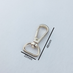 15mm Light Gold Spring Snap Hook