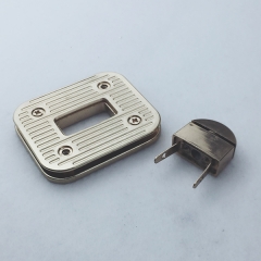 Light Gold Accessories Lock for Bag Fashion Turn/Safe/Push Metal Lock