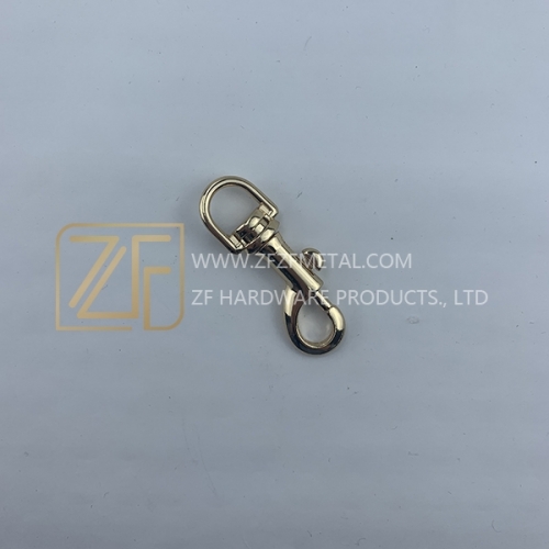 11mm Fashion style Light Gold Metal Dog Spring Buckle Snap Hook
