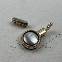 Classic Knurled Round Shape Edge Clip