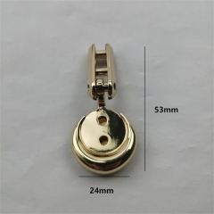 24mm Round Mountable Metal Surface Golden Clip For Bag