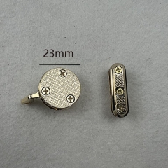 Golden Pearl-imbled Round Shape Edge clip